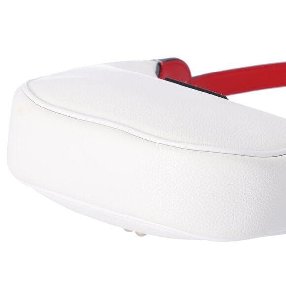 Christian Louboutin Carasky Mini Shoulder Bag White Pebbled Leather - Picture 10 of 11